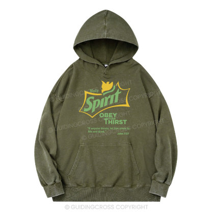 Holy Spirit Christian Washed Hoodie