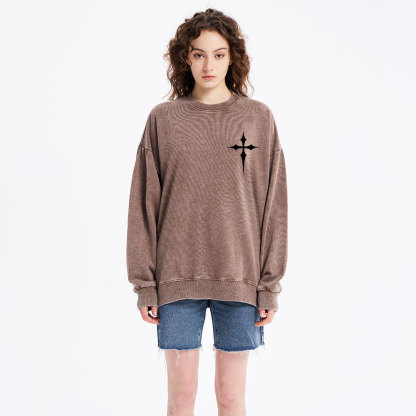The Ultimate Deadlifter Christian Washed Sweatshirt