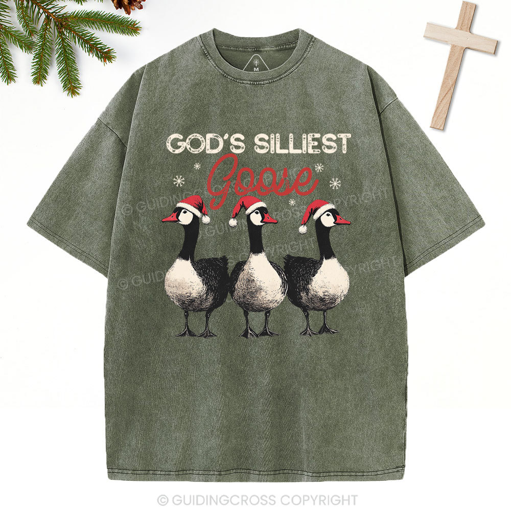 GOD’S SILLIEST Christian Washed T-Shirt