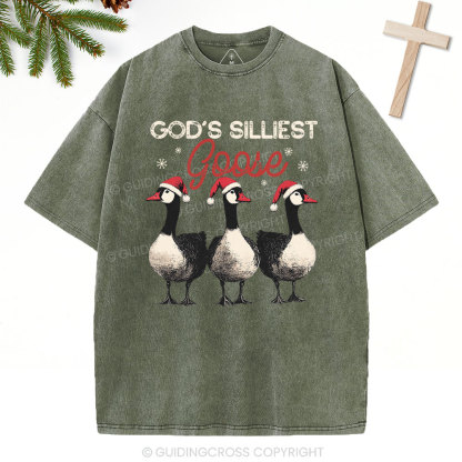 GOD’S SILLIEST Christian Washed T-Shirt
