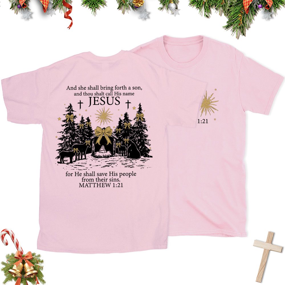 Jesus Nativity Christian Christmas T-Shirt