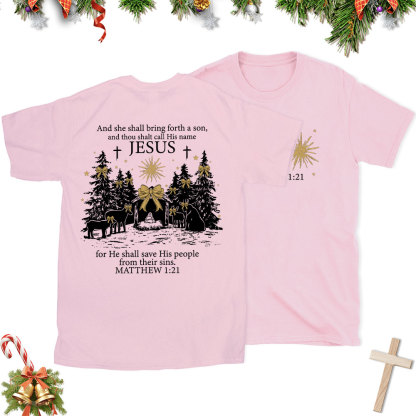 Jesus Nativity Christian Christmas T-Shirt