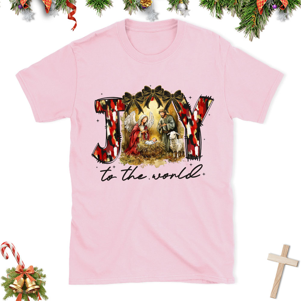 Joy To The World Christian Christmas T-Shirt
