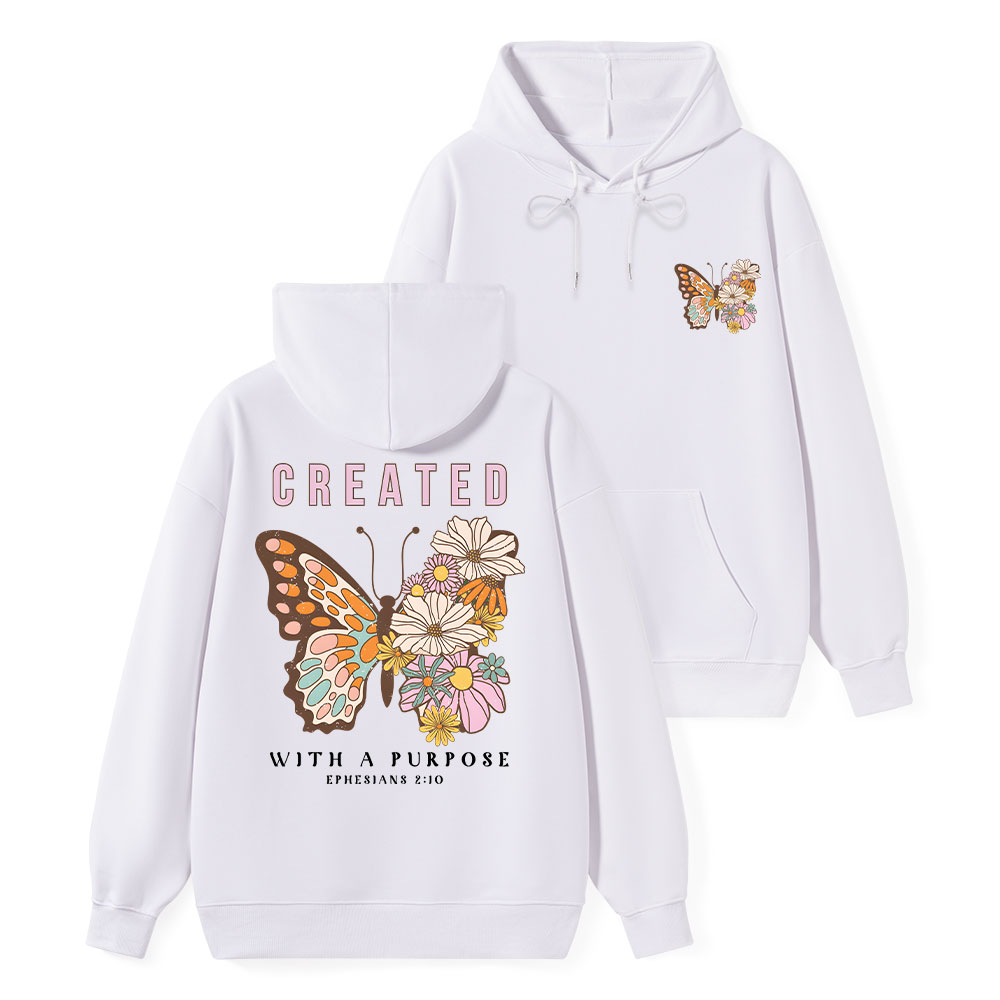Created With Purpose Classic Christian Hoodie