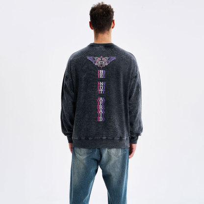 Be Not Afraid Christian Washed Sweatshirt