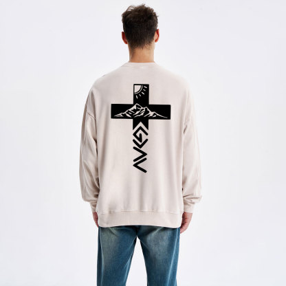 God Is Greater Than The Highs And Lows Christian Washed Sweatshirt