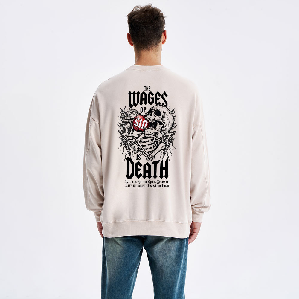 The Waves Of Sin Christian Washed Sweatshirt