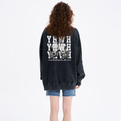 YHWH Christian Washed Sweatshirt