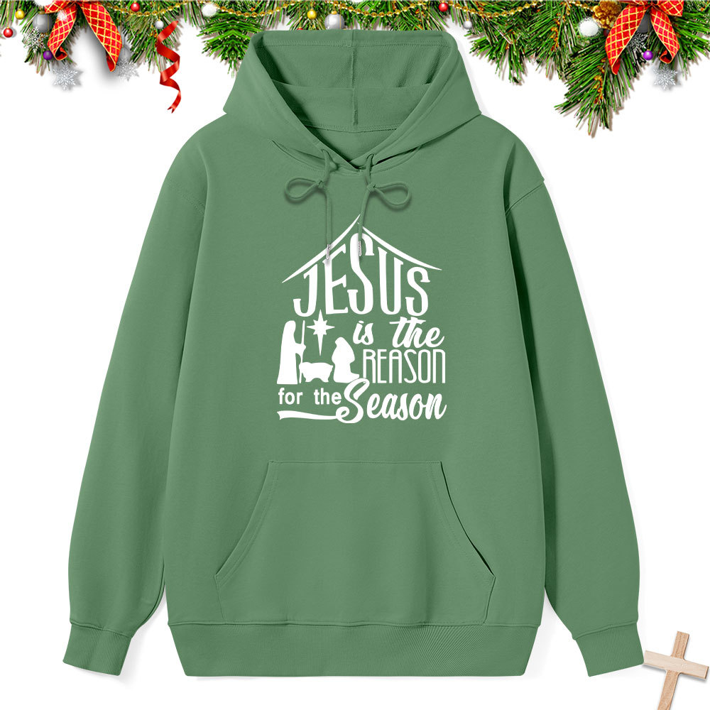 Nativity Jesus Is the Reason for the Season Classic Christian Hoodie