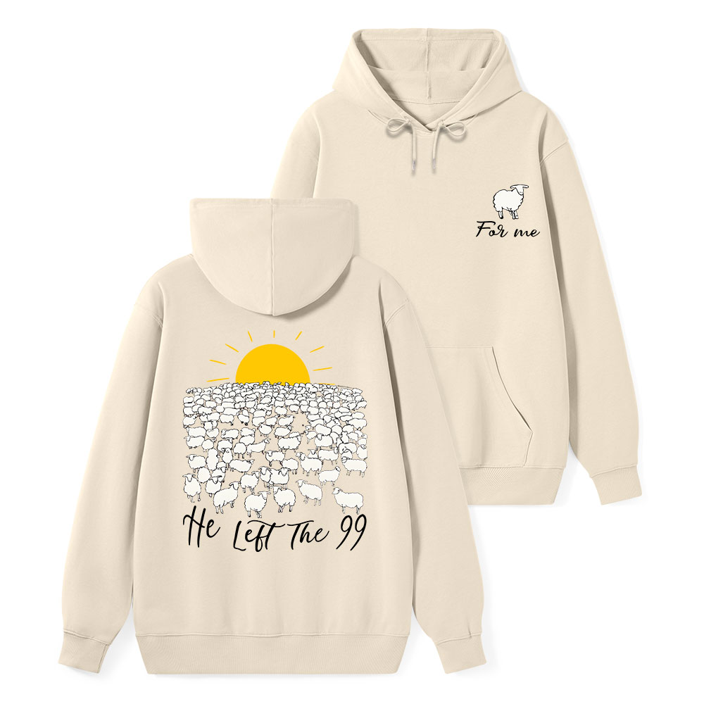 He Left The 99 Classic Christian Hoodie