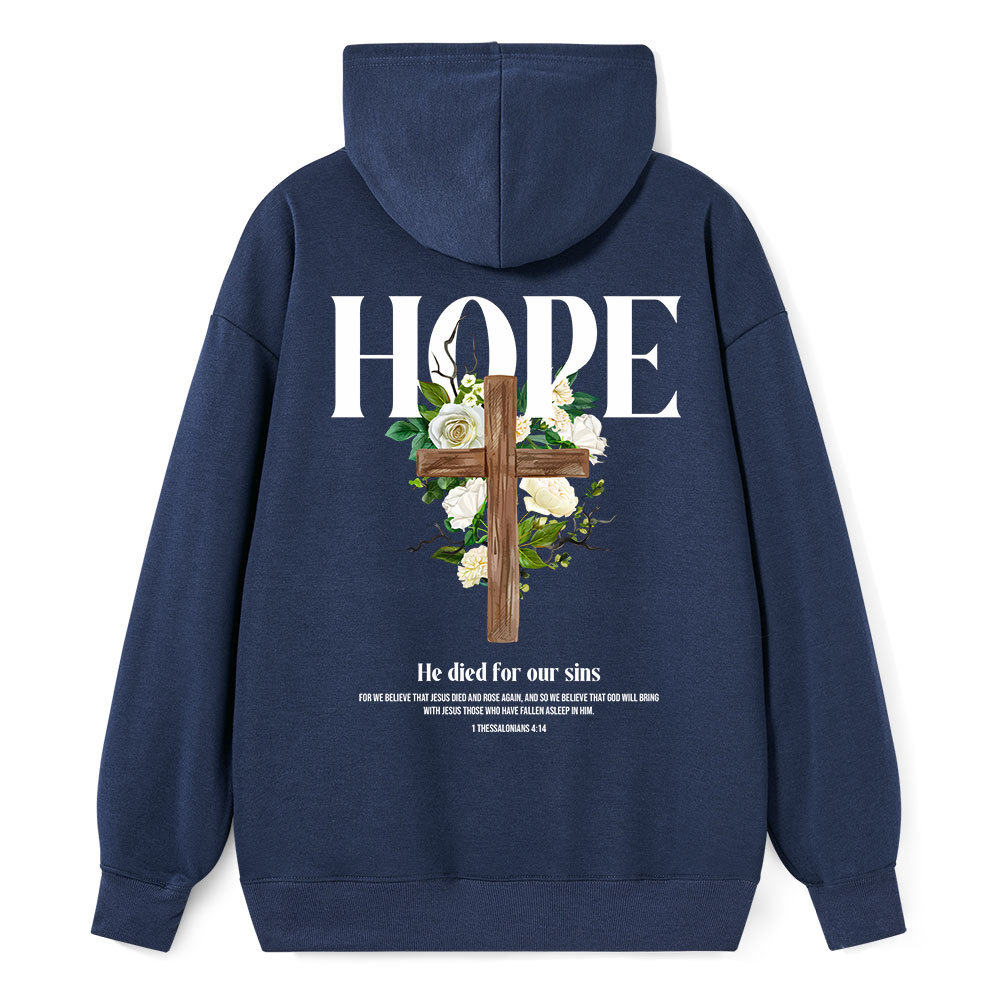 He Died For Our Sins Classic Christian Hoodie