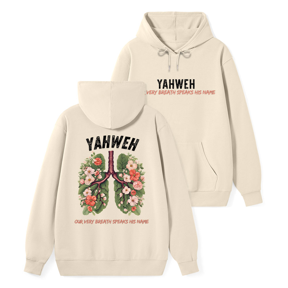 Yahweh Leaf Flower Lung Classic Christian Hoodie