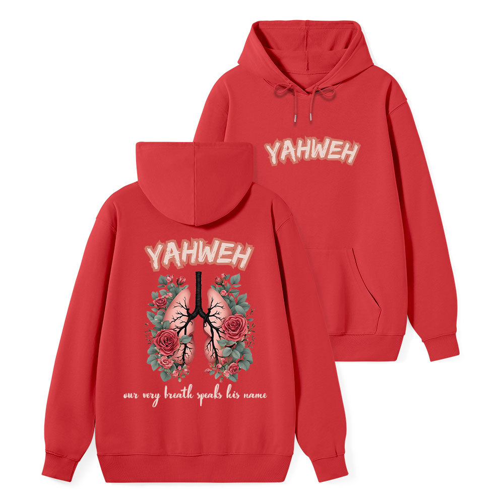 YAHWEH Our Very Breath Speaks Classic Christian Hoodie