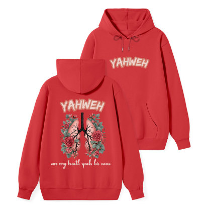 YAHWEH Our Very Breath Speaks Classic Christian Hoodie