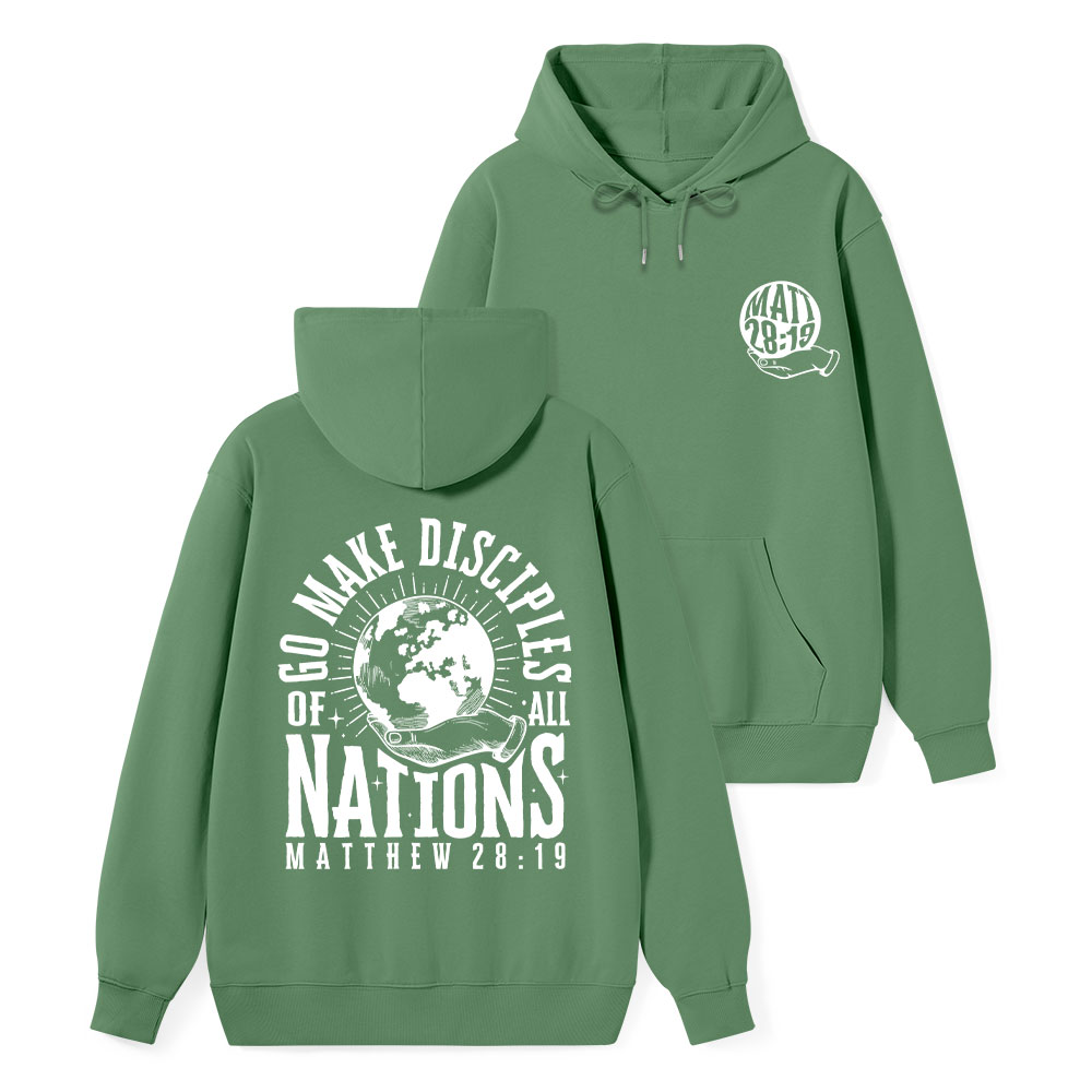Go Make Disciple Of All Nations Classic Christian Hoodie