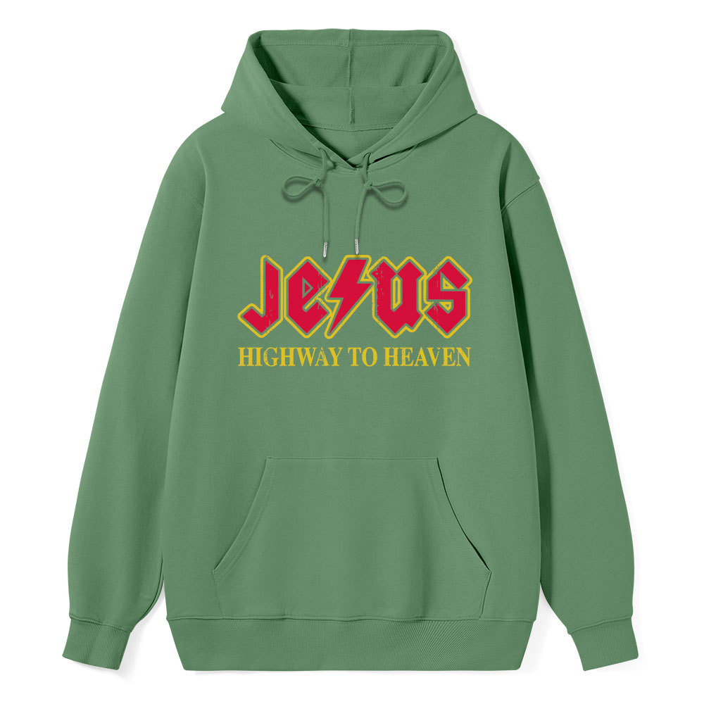 Jesus Highway To Heaven Classic Christian Hoodie