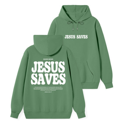 Jesus Saves Classic Christian Hoodie
