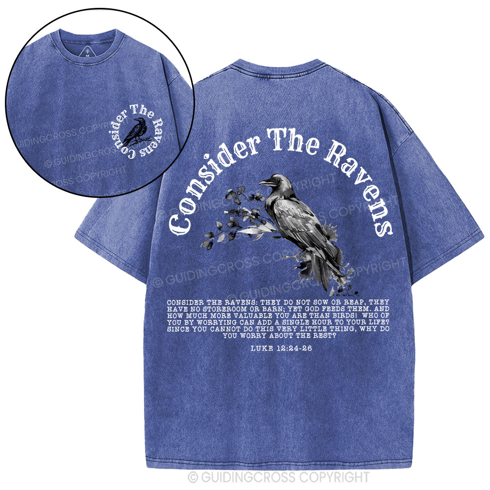 Consider The Ravens Christian Washed T-Shirt