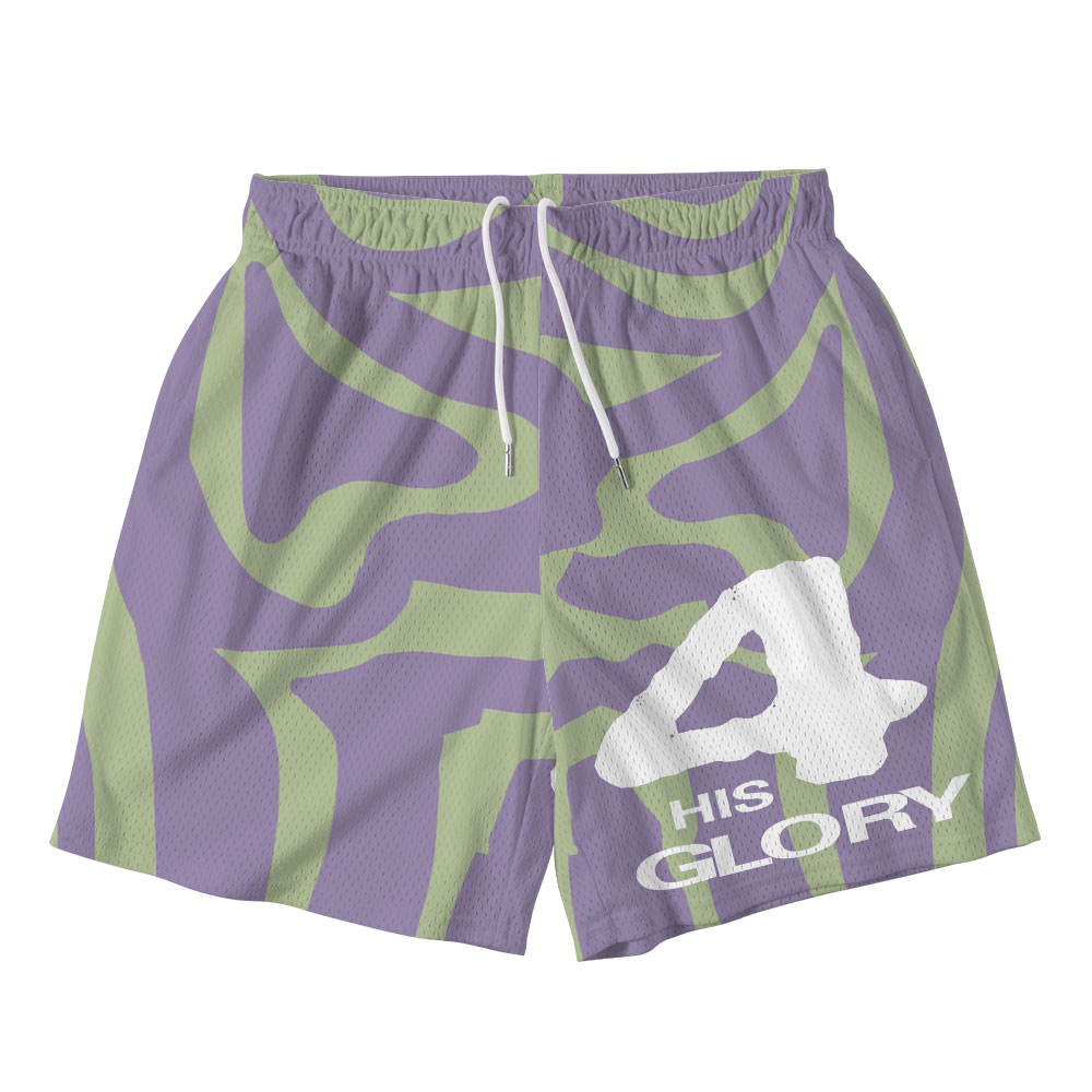 For His Glory Christian Mesh Shorts