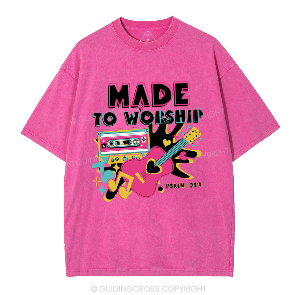 Made To Worship Christian Washed T-Shirt
