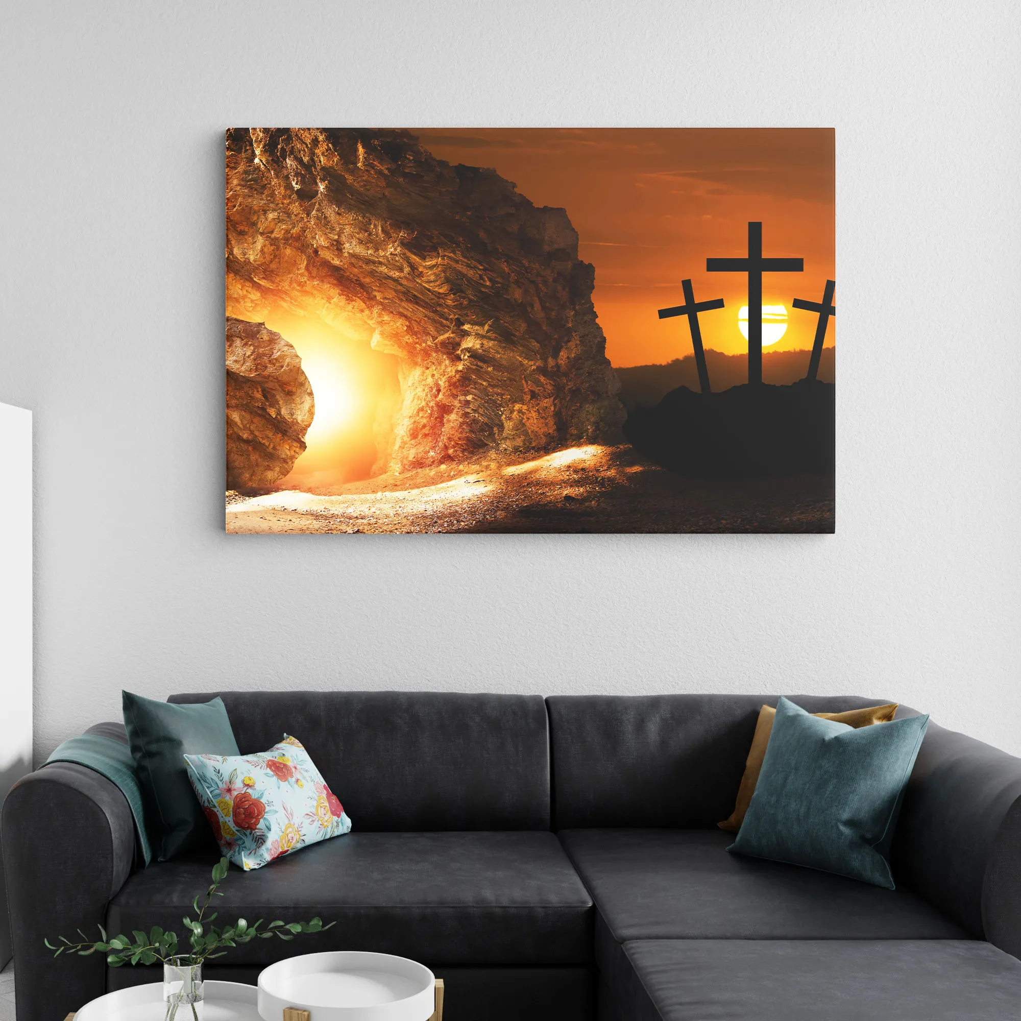 Resurrection Of Jesus Christ Christian Canvas Wall Art