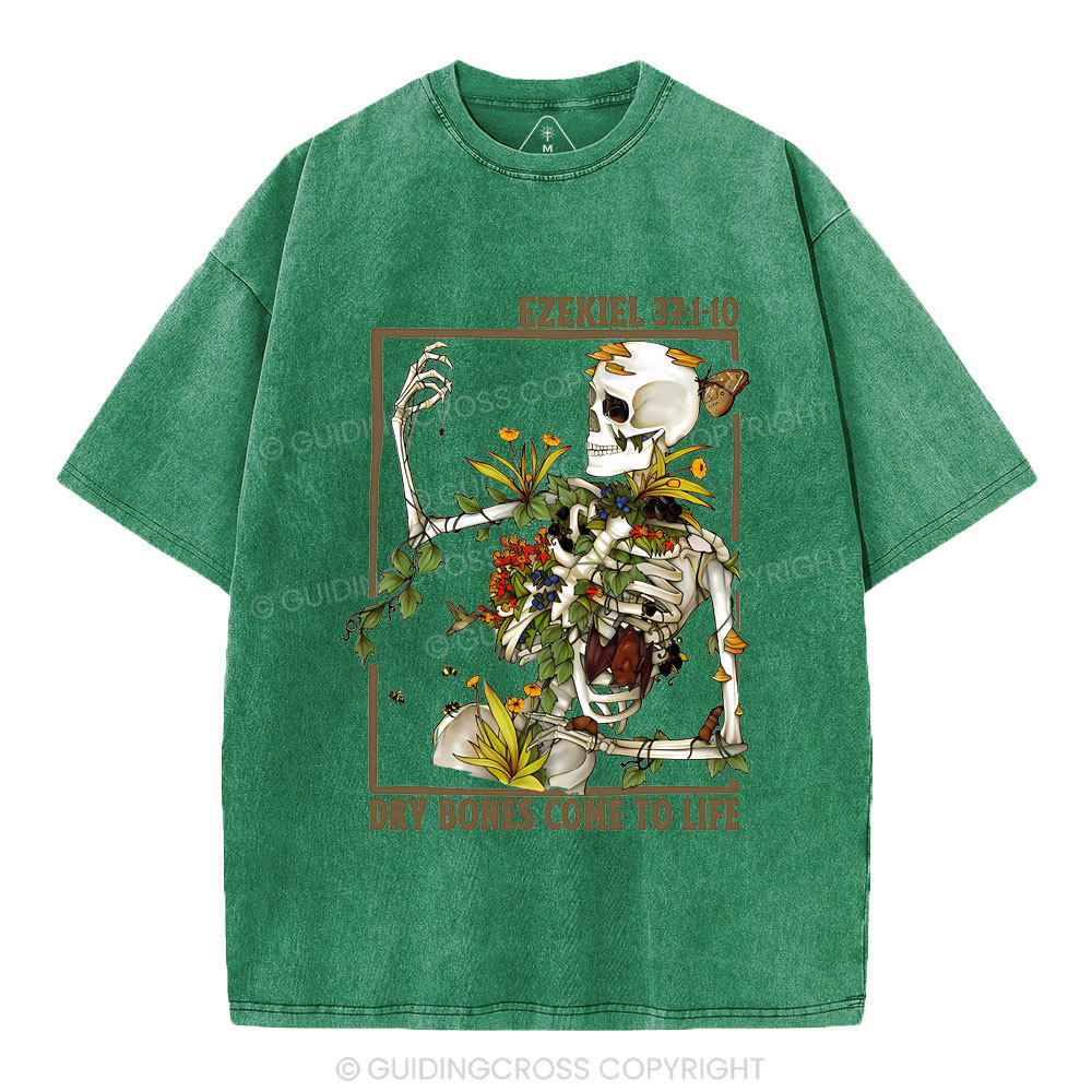 Dry Bones Come To Life Christian Washed T-Shirt