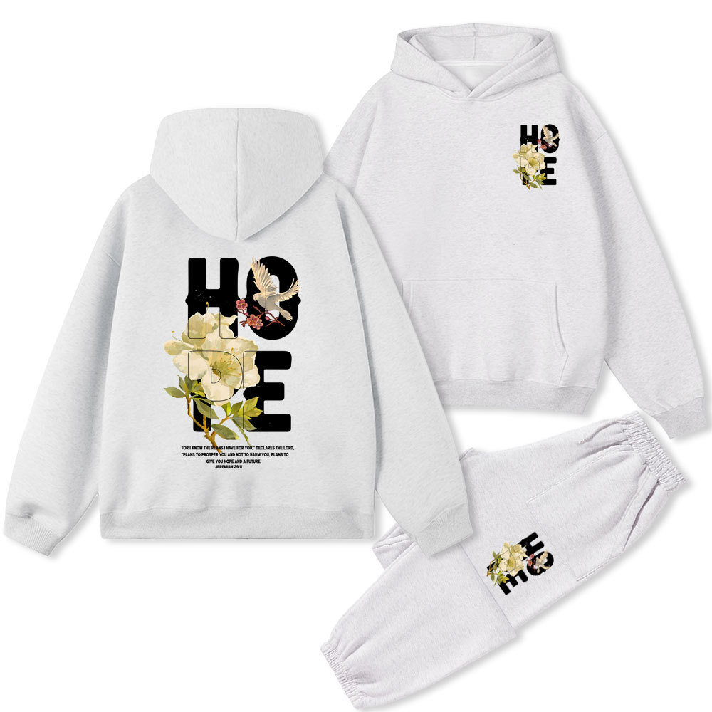 The Hope Christian Fleece Hoodie Set