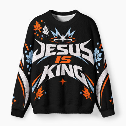 Jesus Is King Christian Lightweight Sweater