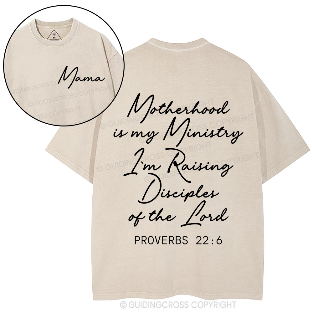 Motherhood Is My Mimidtry Christian Washed T-Shirt