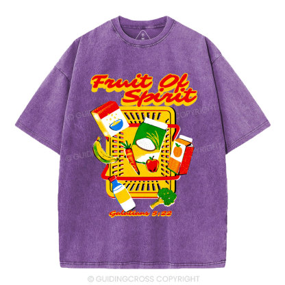 Fruit Of The Spirit Christian Washed T-Shirt