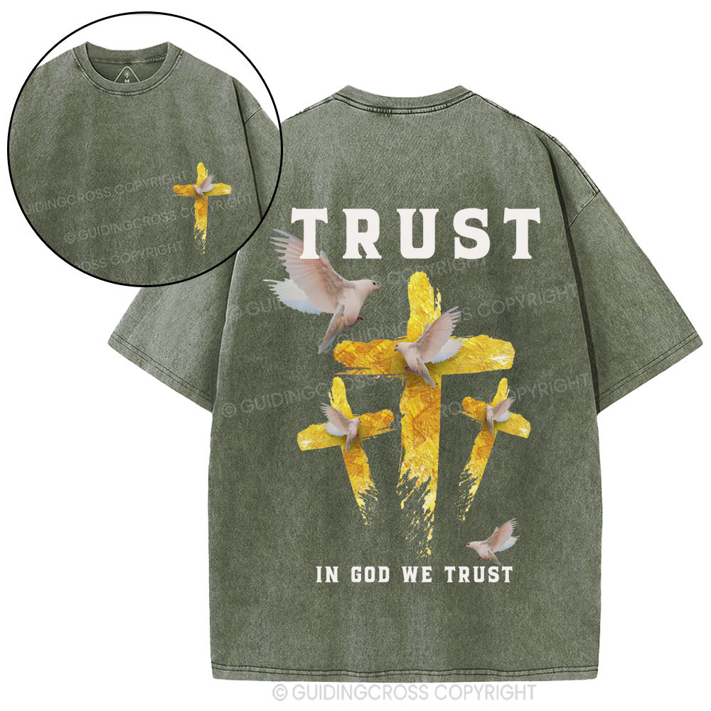 In God We Trust Christian Washed T-Shirt