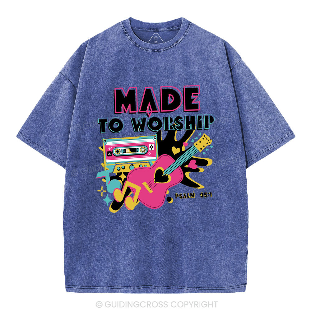 Made To Worship Christian Washed T-Shirt