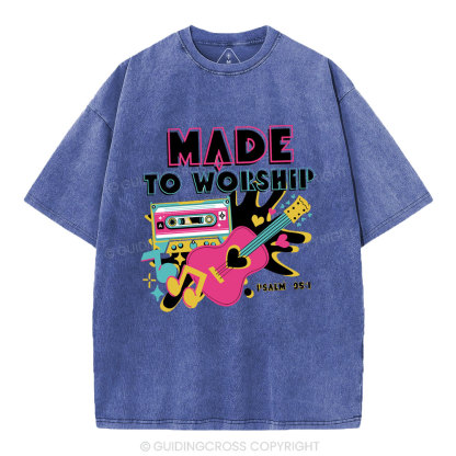 Made To Worship Christian Washed T-Shirt