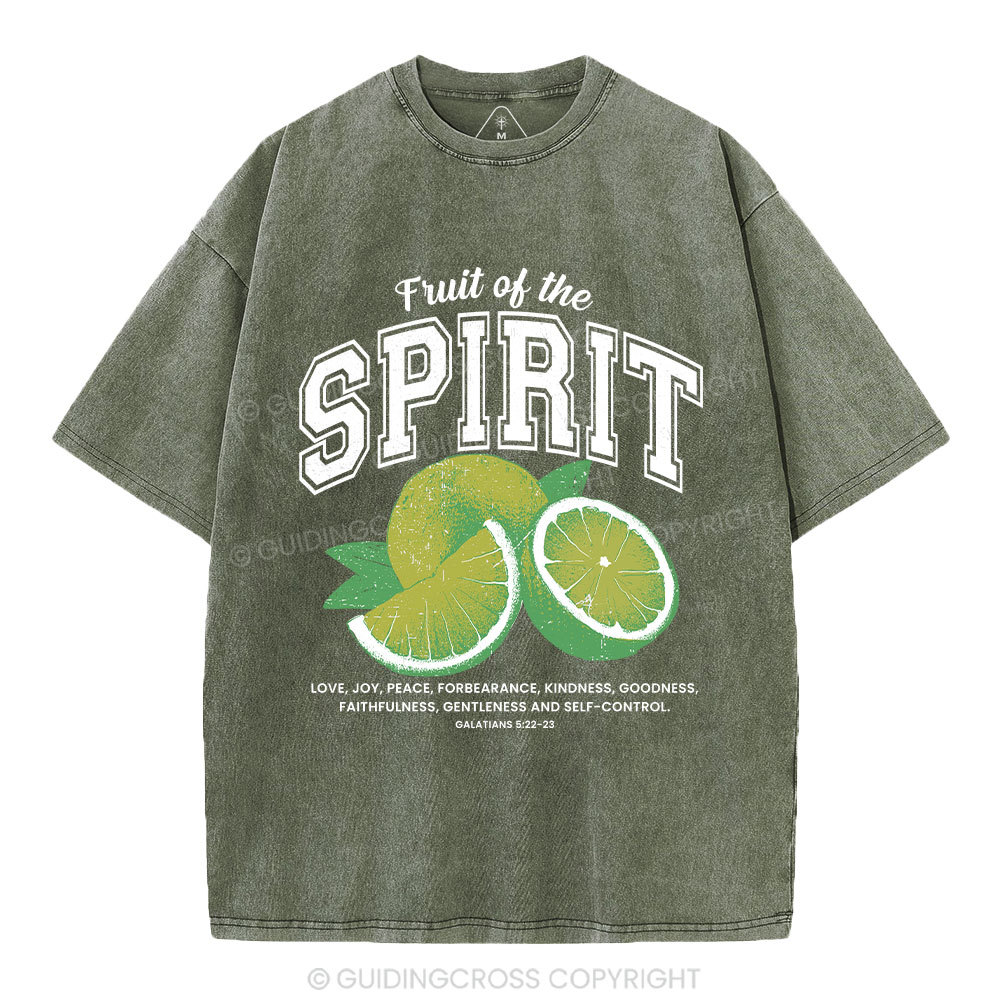 Fruit Of The Spirit Christian Washed T-Shirt
