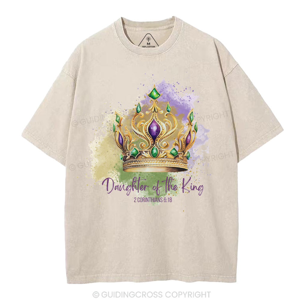 Daughter Of The King Christian Washed T-Shirt