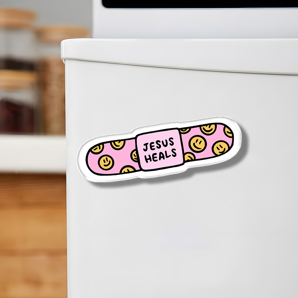 Jesus Heals Acrylic Refrigerator Magnets