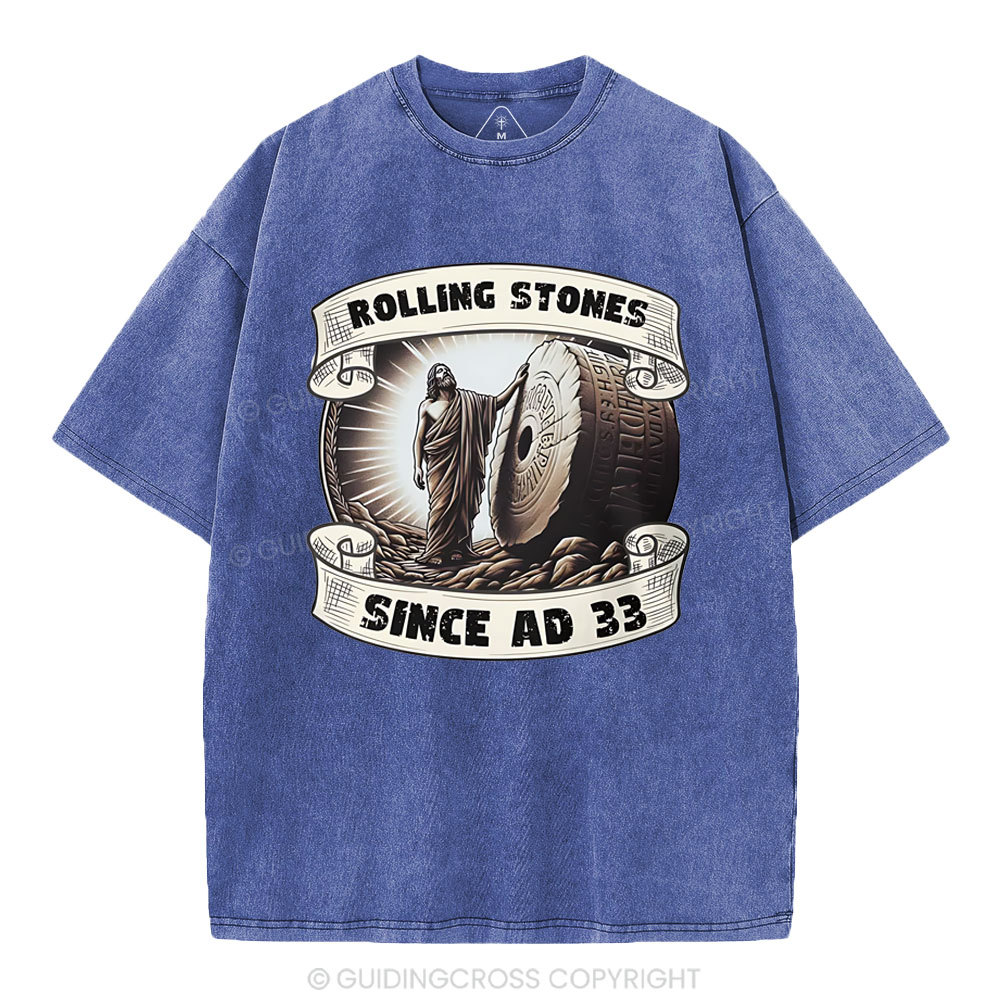 Rlling Stone Since AD 33  Christian Washed T-Shirt