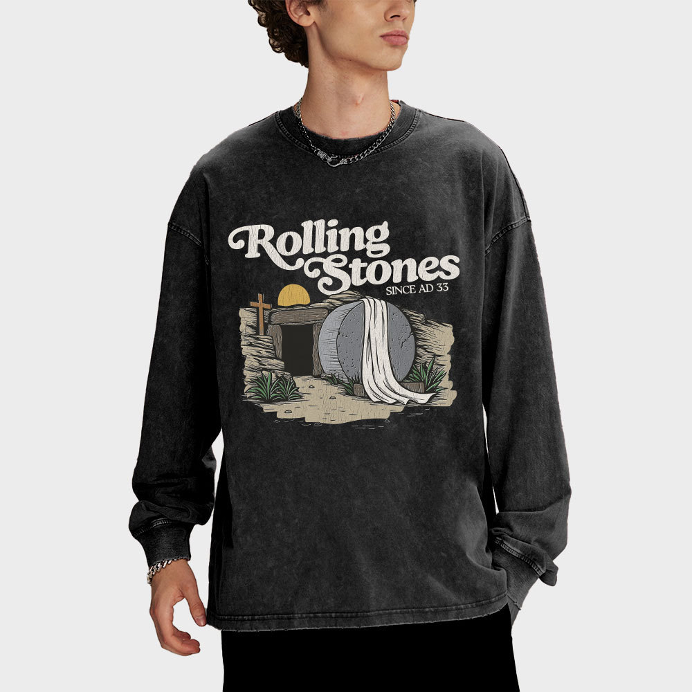 Rolling Stone Christian Washed Long Sleeve T-Shirt