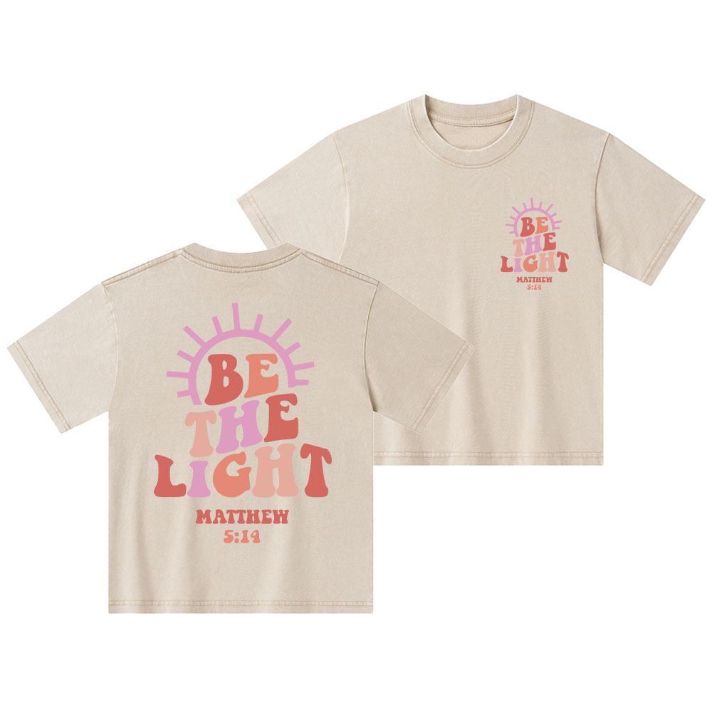Be The Light Kid Washed T-Shirt
