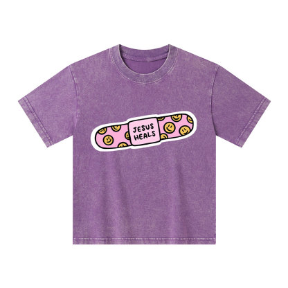 Jesus Heals Kid Washed T-Shirt