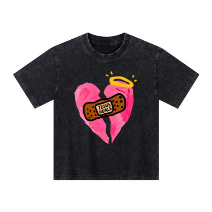 Jesus Heals Kid Washed T-Shirt