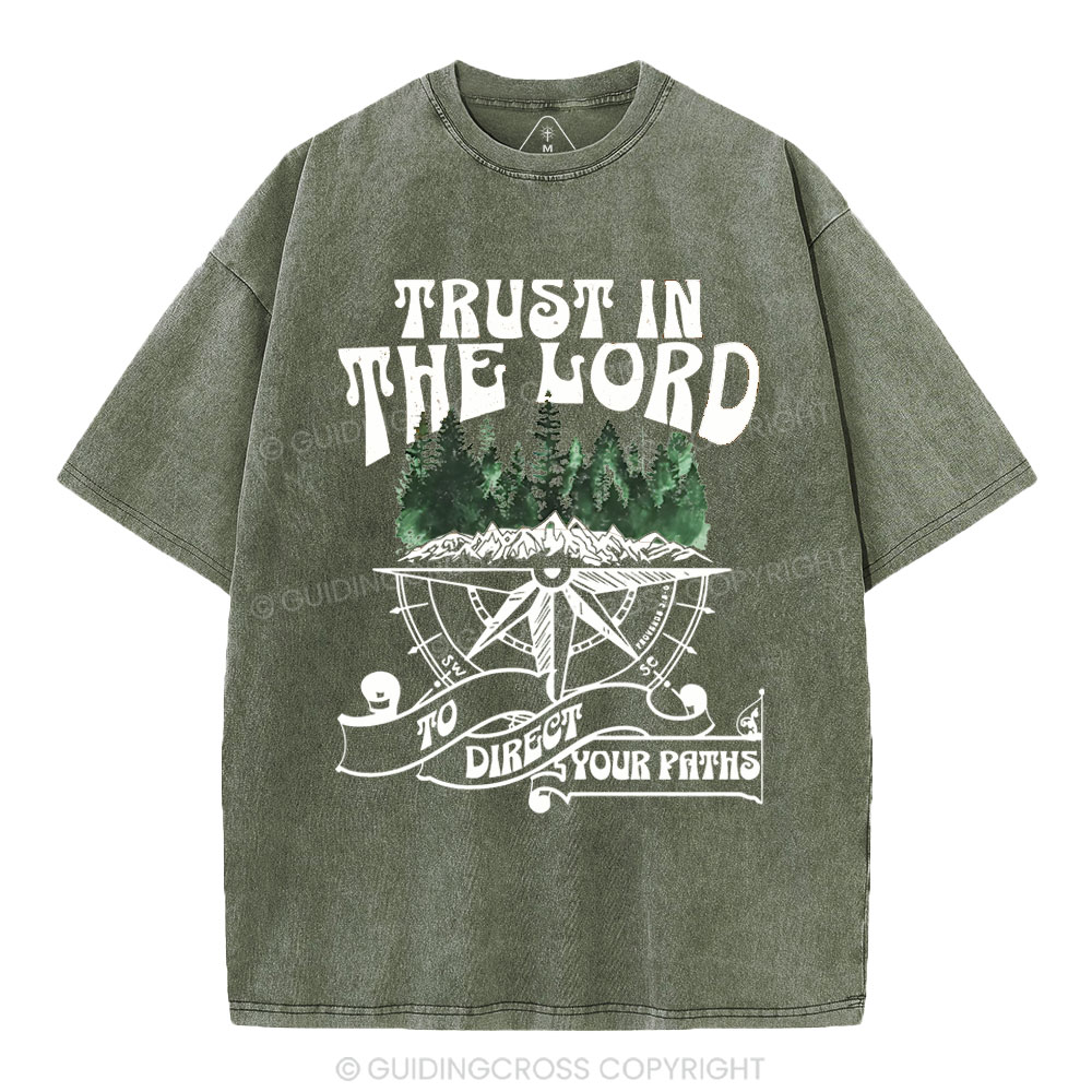 Trust In The Lord Christian Washed T-Shirt