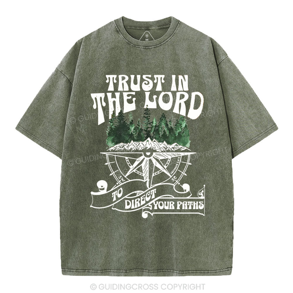 Trust In The Lord Christian Washed T-Shirt