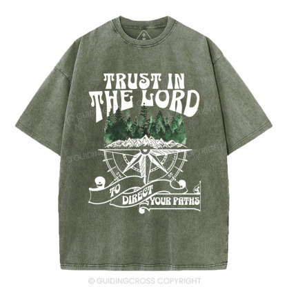 Trust In The Lord Christian Washed T-Shirt