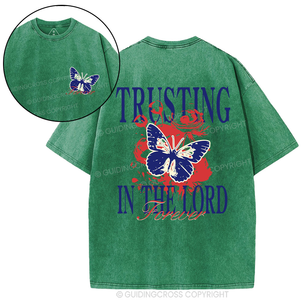 Trusting In The Lord Christian Washed T-Shirt