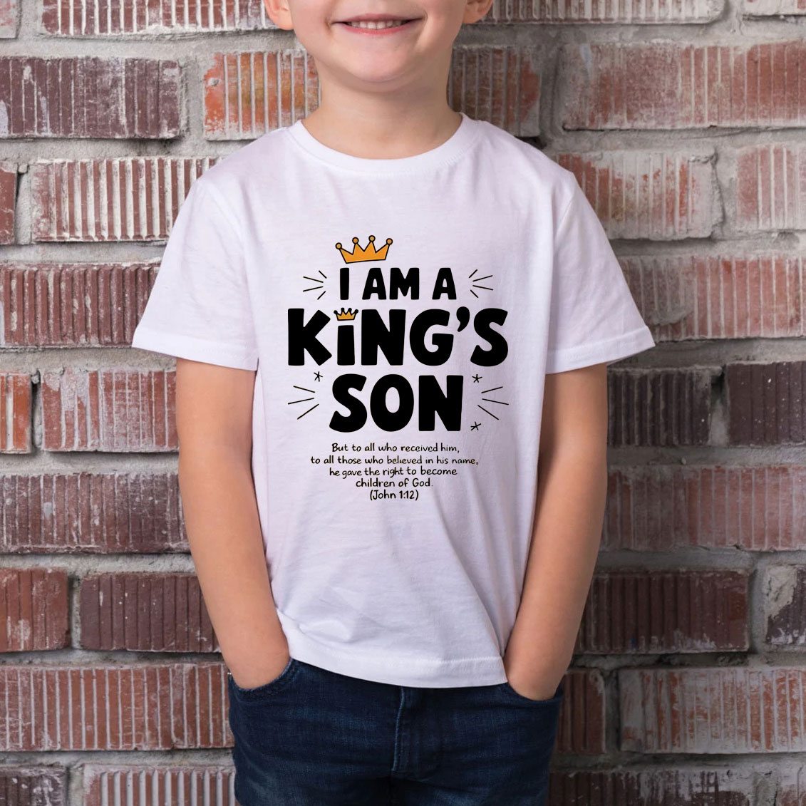 I Am King's Son Christian Kid T-Shirt
