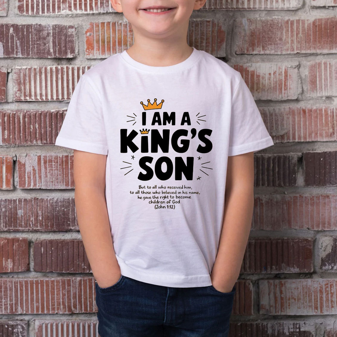 I Am King's Son Christian Kid T-Shirt