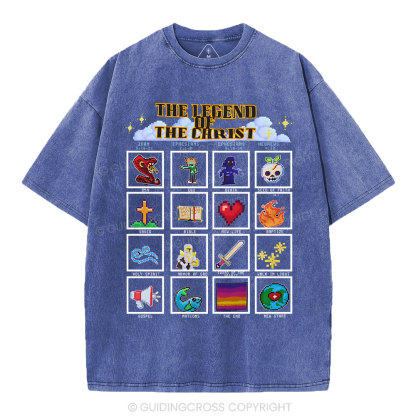 The Legend Of The Christ Christian Washed T-Shirt