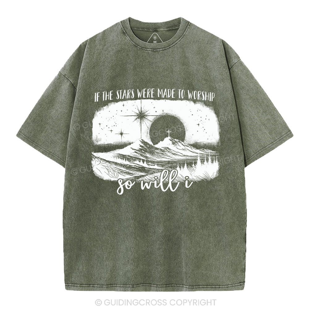 So Will I Christian Washed T-Shirt