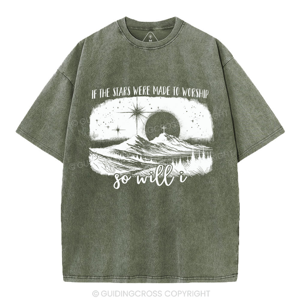 So Will I Christian Washed T-Shirt